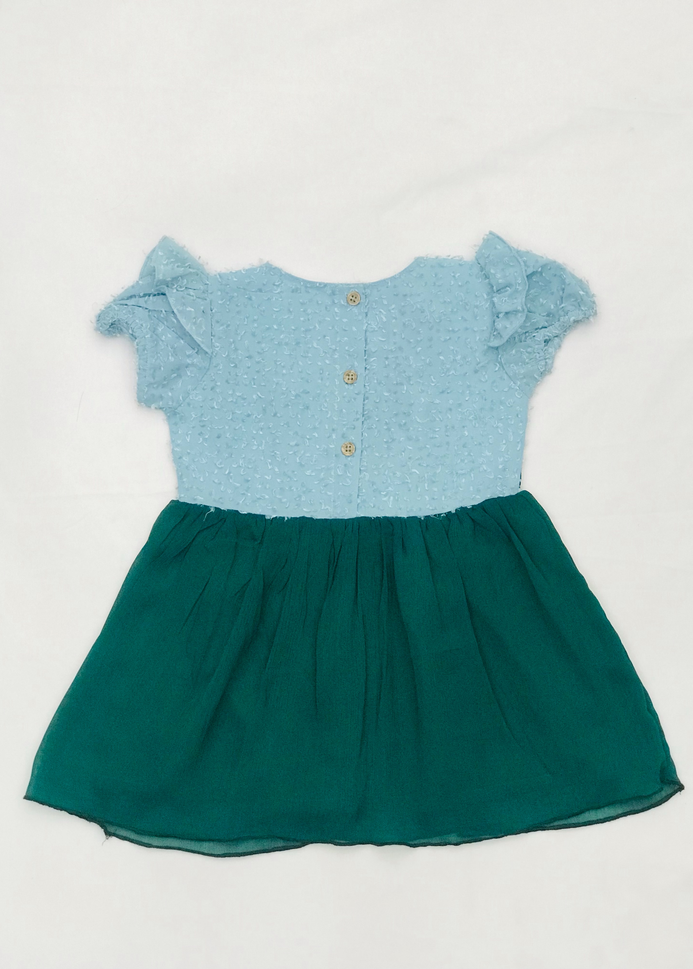 Blue and Green Baby Dress