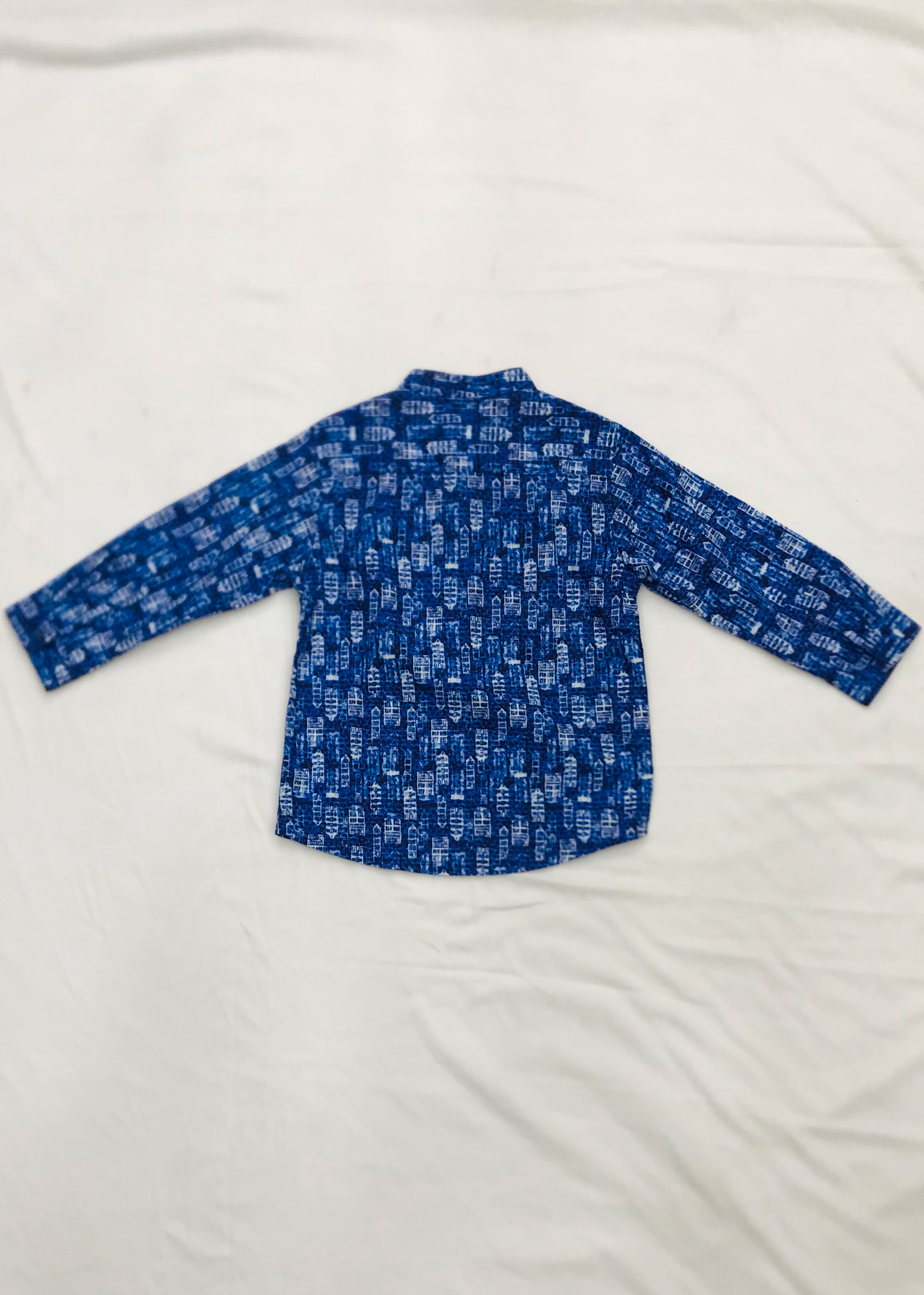 Blue Patterned Shirt