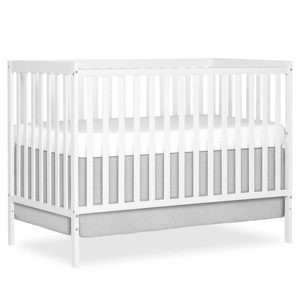 5-in-1 Convertible Full-Size Baby Crib with Toddler Bed