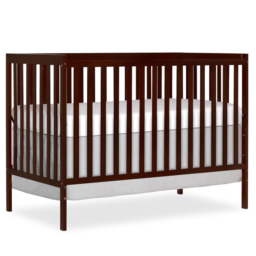 5-in-1 Convertible Baby Crib Full-Size Espresso 2026