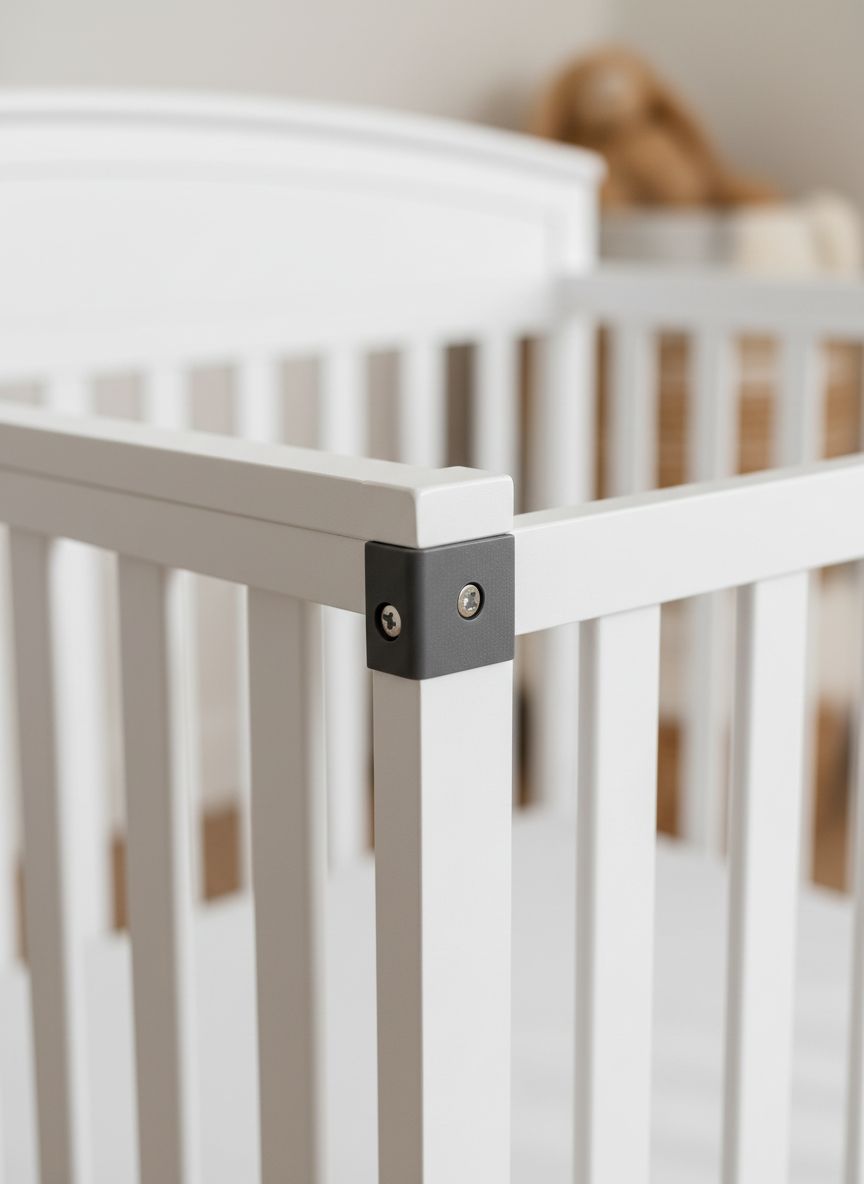 Graco Benton white 5-in-1 convertible crib in baby nursery setting โ view 4