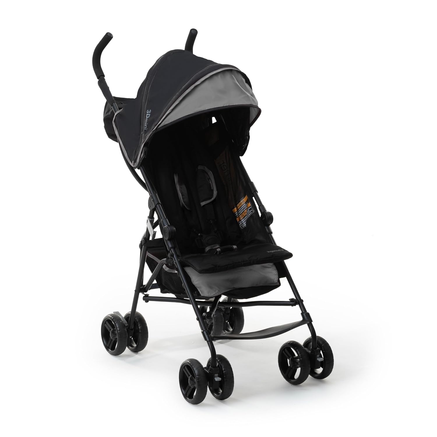 Pink lightweight umbrella stroller with compact fold and pop-out sun visor for travel โ view 4