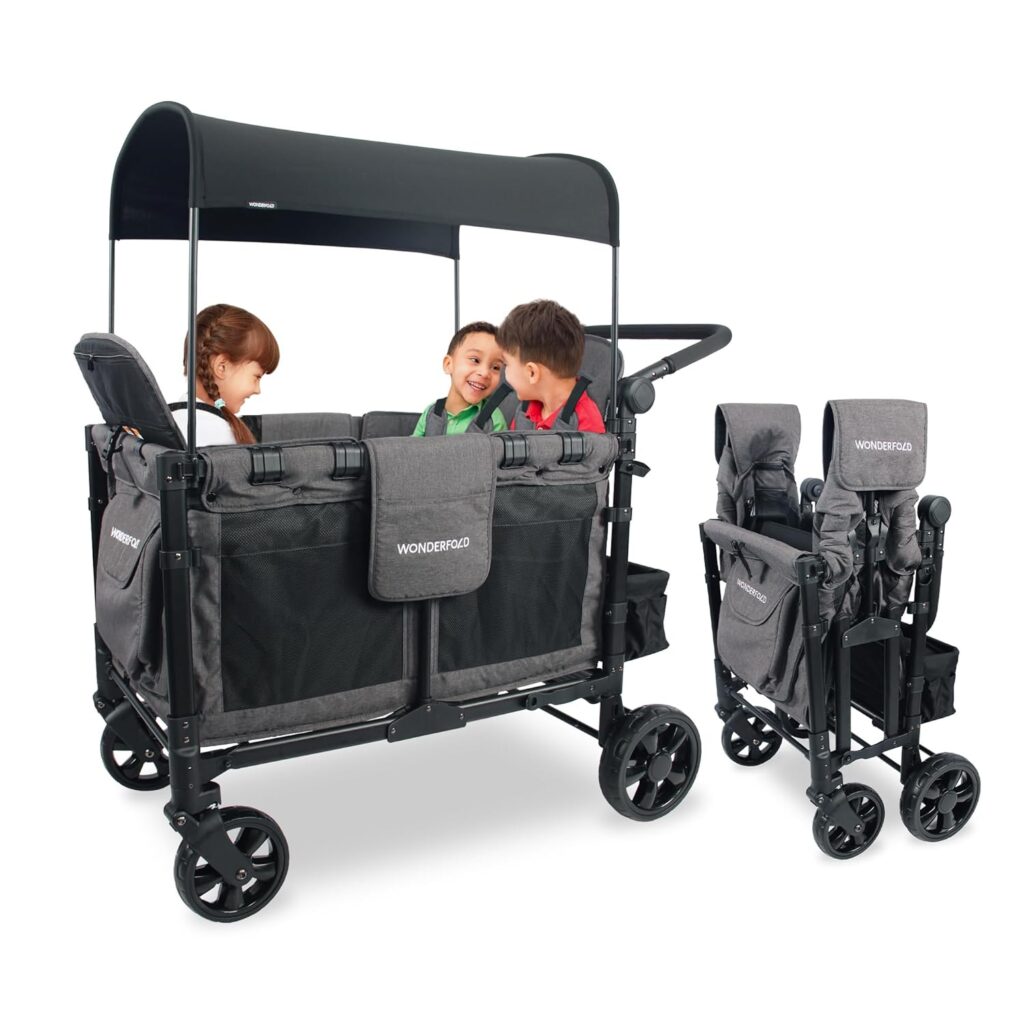 4-Seat Foldable Stroller Wagon All-Terrain 2026