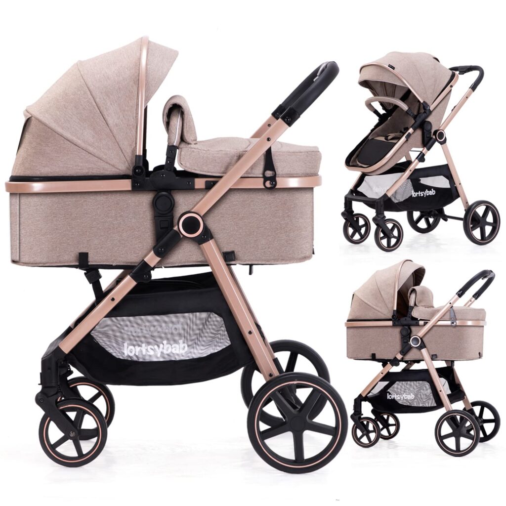 2-in-1 Reversible Infant Stroller for Newborns 0-36 Months