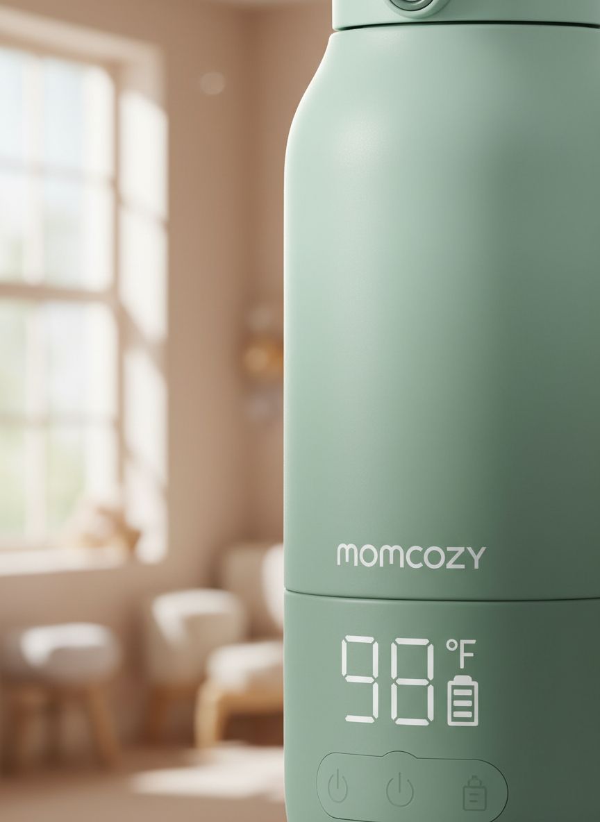 Portable bottle warmer in white with dual heating modes, USB charging cable, and large 17-ounce capacity for travel — view 4