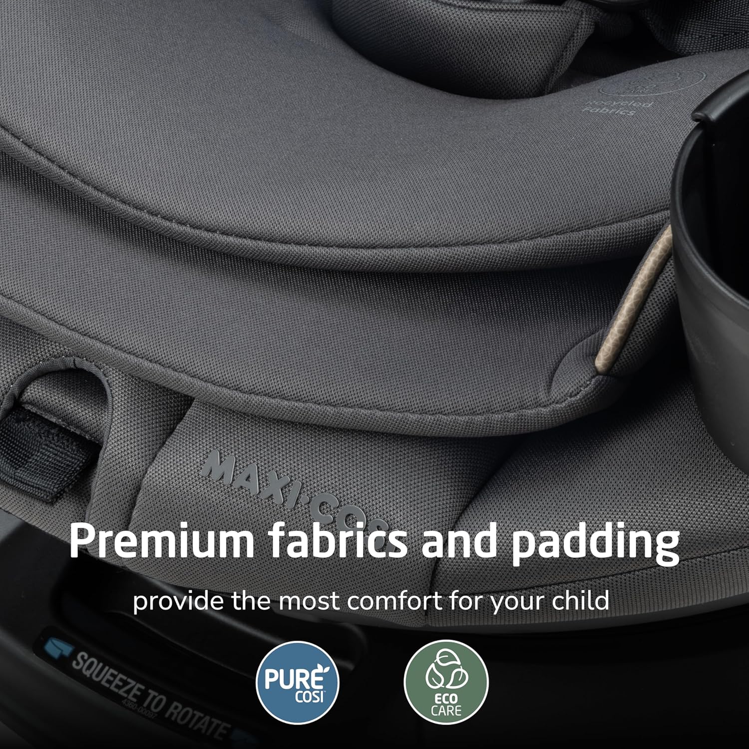 Maxi-Cosi Andi 360 rotating convertible car seat in Escargot with 360-degree base and rotating mechanism for easy child access — view 5