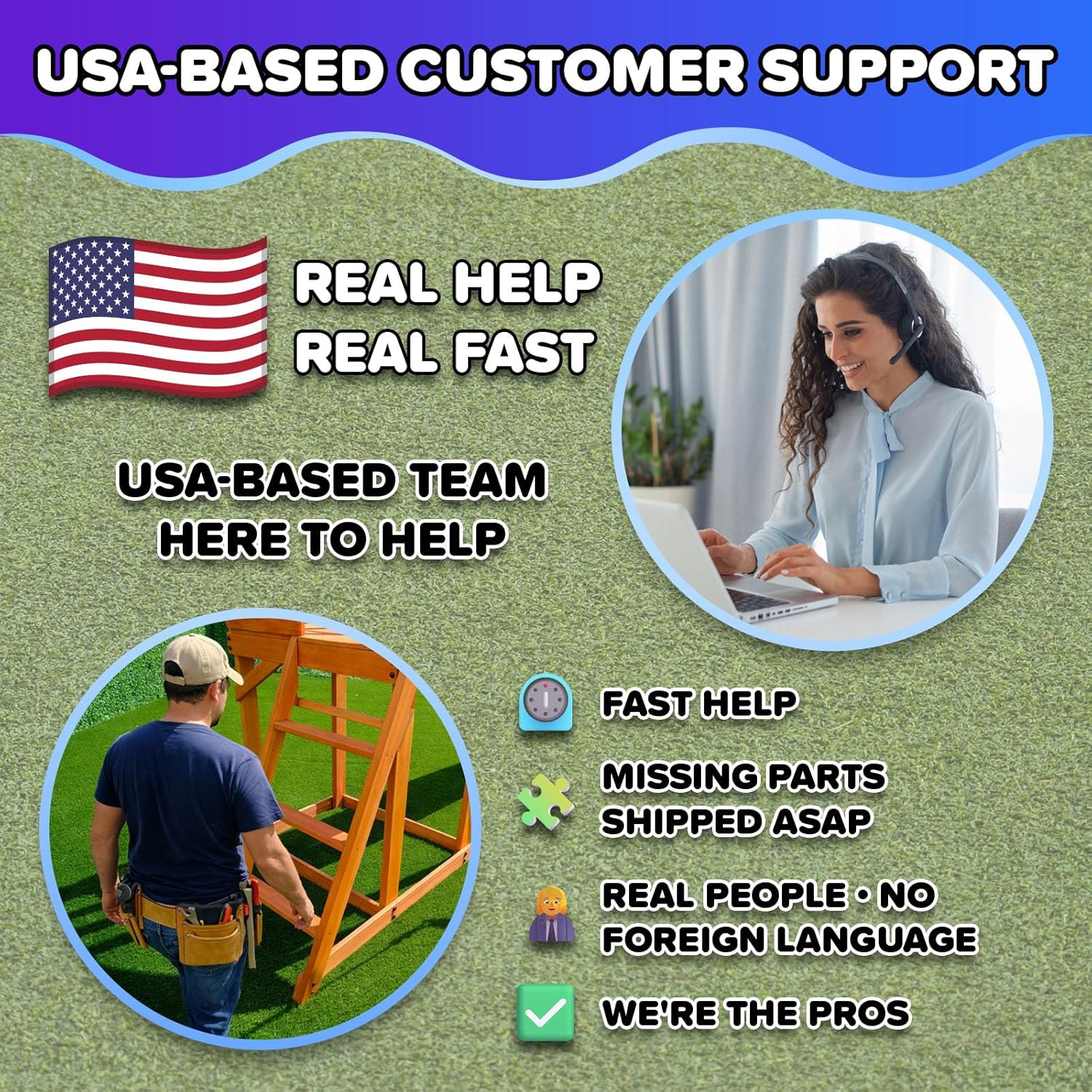 Metal swing set with trapeze bar, 2-person glider swing, and attached slide on steel frame in backyard setting β view 4