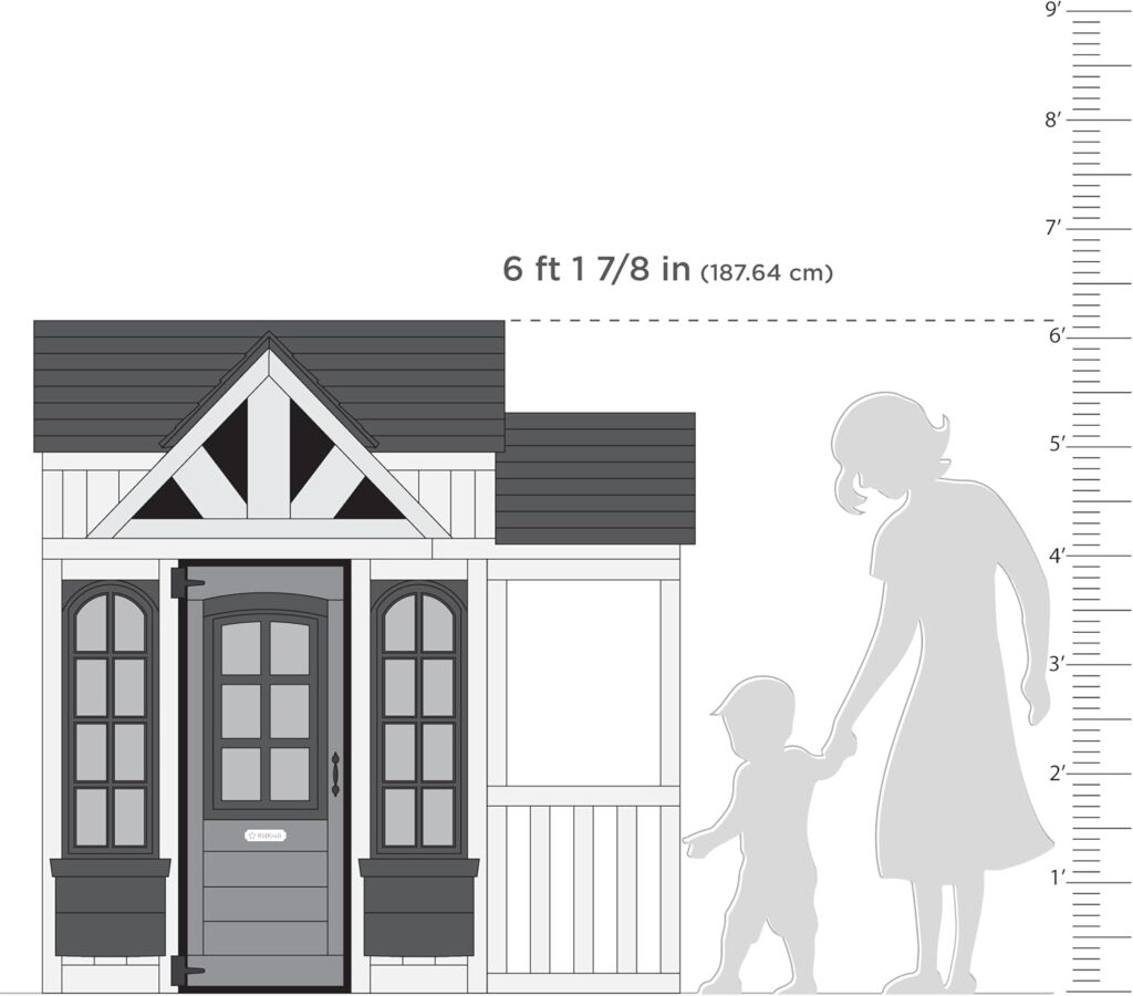 Wooden Playhouse for Toddlers with Secret Door 2026